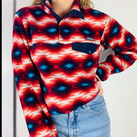 Patagonia Jackets & Blazers - RARE Patagonia Wild Desert Synchilla Pullover